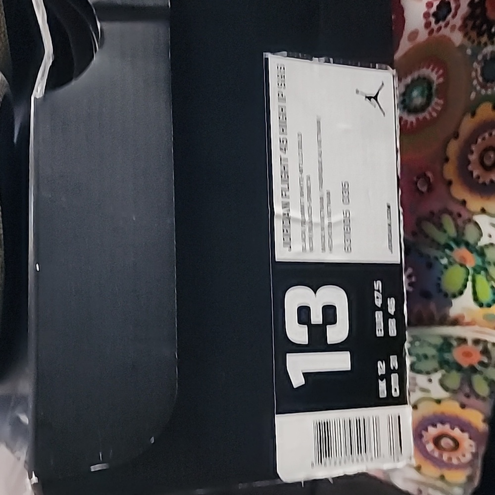 Air Jordan Flight 45 High IP S&S size 13 black and white with snake skin - Picture 5 of 5